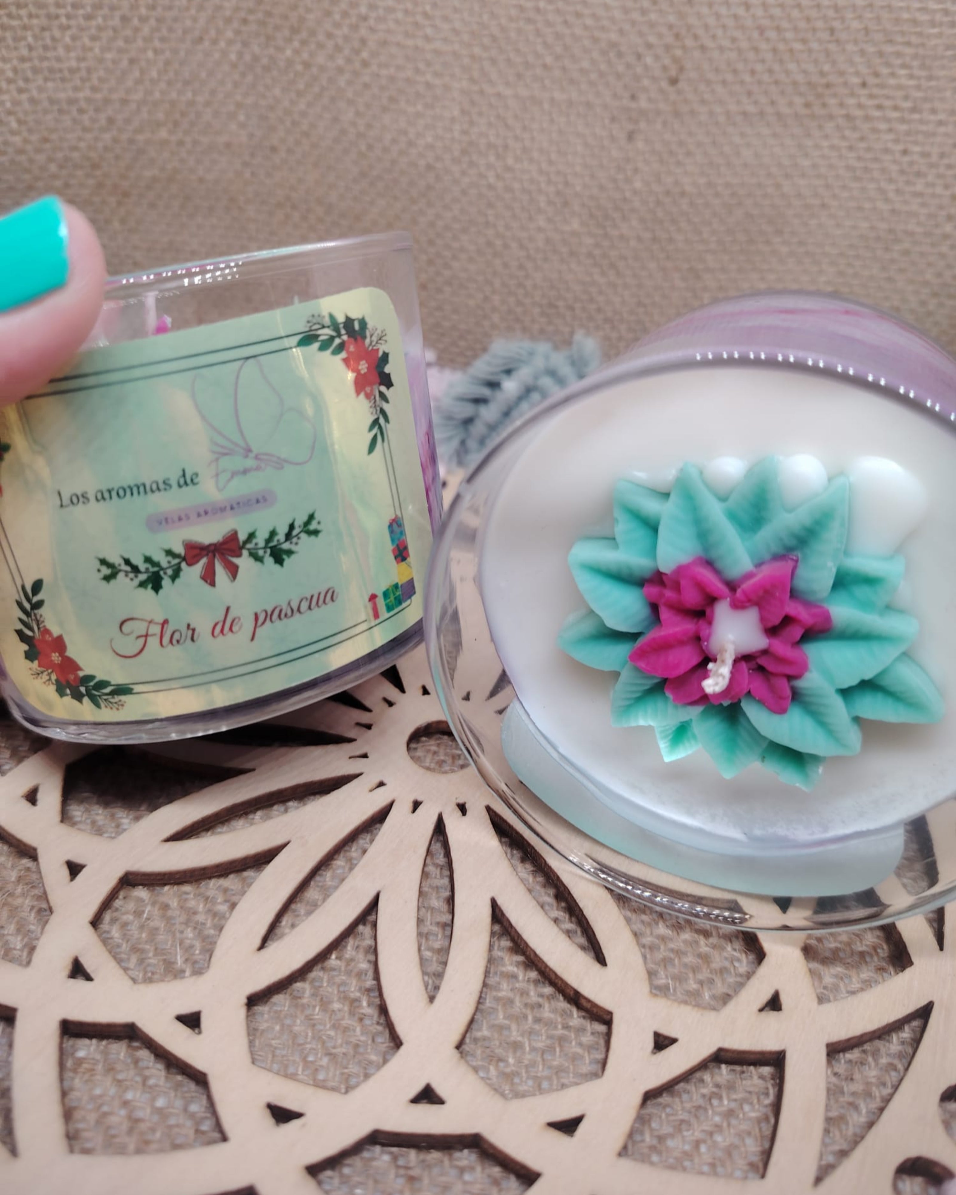 Vela Aromática "Flor de Pascua"